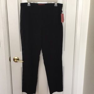 Black slacks pants with satin side straight leg